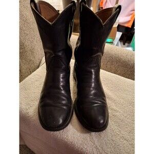 Ariat Mens‎ Heritage Black Leather Western Roper Cowboy Boot 8D